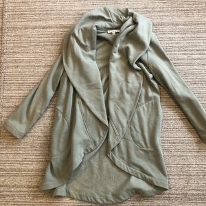 Olive + Oak Light Green Sweatshirt/Cardigan/Shacket, Size M
